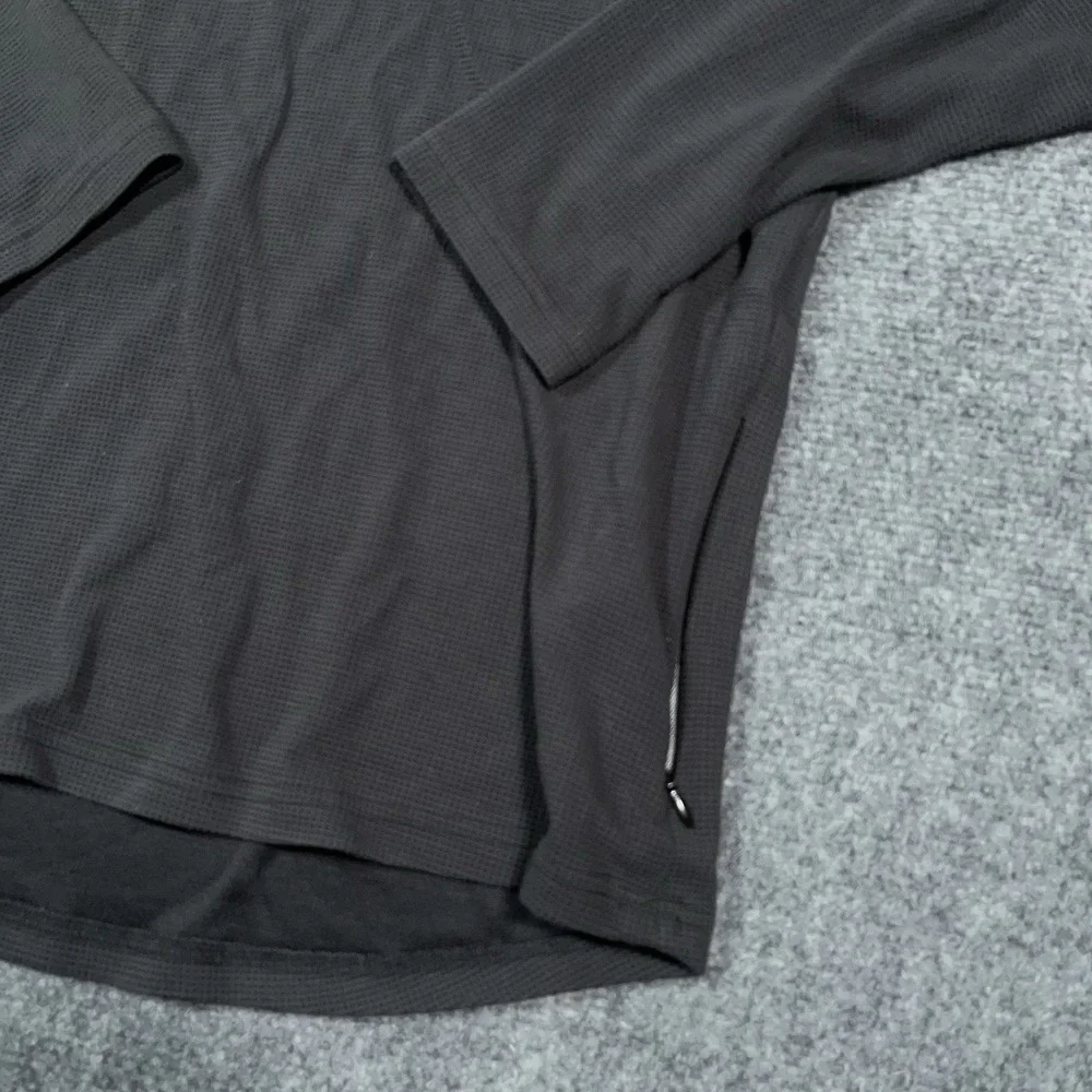 State & Liberty Sweater Mens M Athletic Black Waffle Knit 1/4‎ Zip Performance